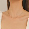 Natural Stone Green Beads Choker Necklaces for Women Trendy Dainty
