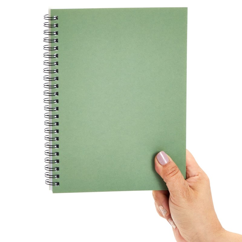 5 Pack 6x8 inch Spiral Journals, Small Notebooks Bulk with