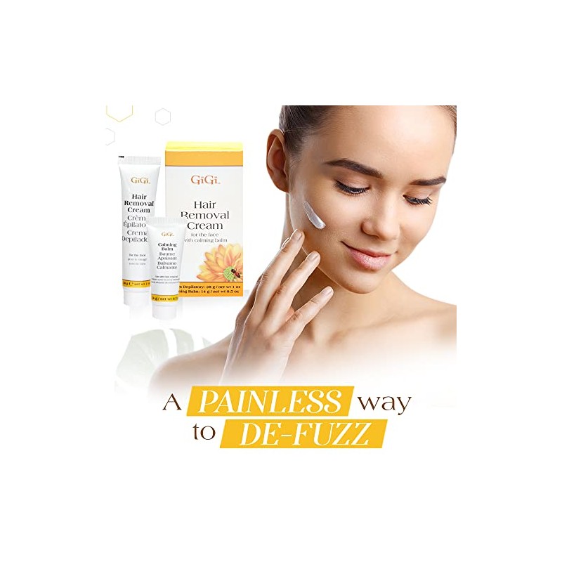 Gigi Hair Removal Cream for The Face, 1 oz &