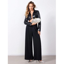 RomanticDesign Women Shell Shape Acrylic Clutch Shiny Marble Purse Wedding Prom Party Evening Handbag, Pearl White