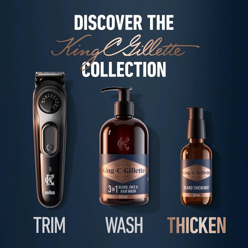 King C. Gillette Beard Thickener formulated with Vitamin B complex