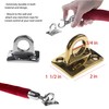 SOURCEONE.ORG Rope Stanchion Wall Plate in Gold or Silver Finish