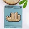 Printtoo Custom Souvenir Engraved Wooden Johannesburg Africa City Fridge Magnet