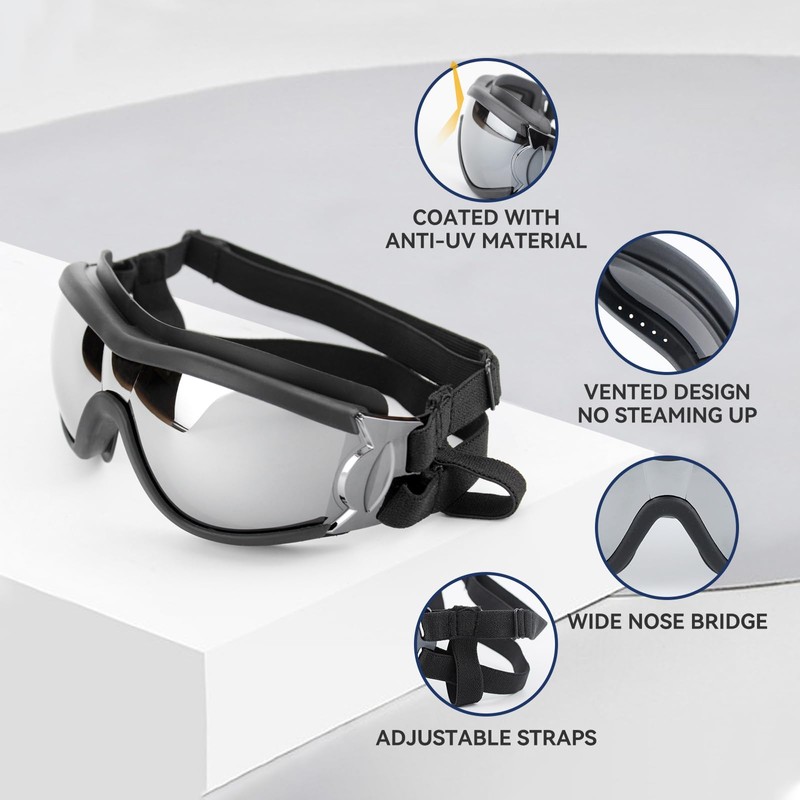 Billionchains Pack of 2 Dog Goggles Dog Sunglasses for Medium