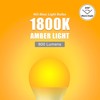 Neporal Amber Light Bulbs 4PK, 9W 60 Watt Equivalent, Blue