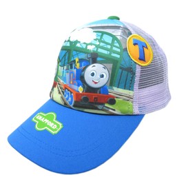 Tomokuni & Co. Thomas the Tank Engine | Mesh Cap, Hat, Awning, Sunshade, Cute, Cute, Kids, Kids, Girls, Boys, Character Locomotive Thomas Hat (Blue)