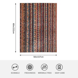 HGOD DESIGNS Turkish and Persian style Flannel Fleece Bed Blanket Throw Blanket Lightweight Cozy Plush Blanket for Bedroom Living Rooms Sofa Couch 130x150cm