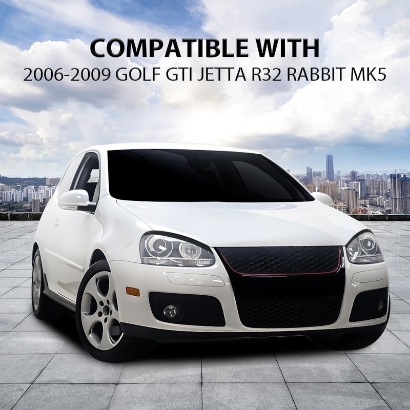 G-PLUS Headlight Eyelids Cover Compatible with 2006-2009 VW Golf GTI