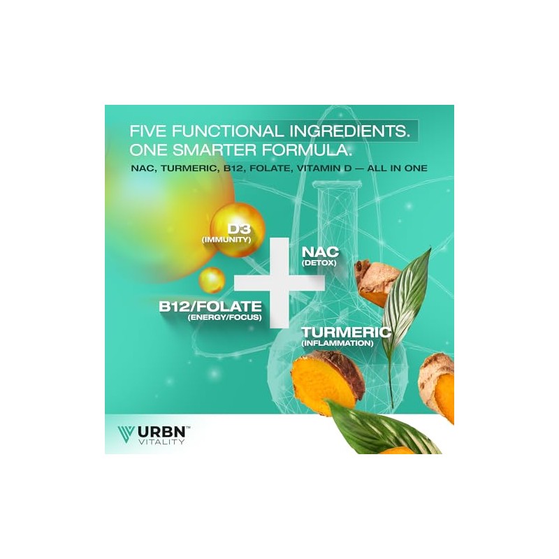 NAC Supplement 600mg | High Strength Antioxidant Complex with Turmeric,