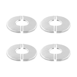 Stainless Steel Wall Split Flange, SAFYY Self Adhesive Split Pipe Flange, Round Escutcheon Plate Floor and Ceiling Plate Cover Split Flange, Suitable for Various Pipes