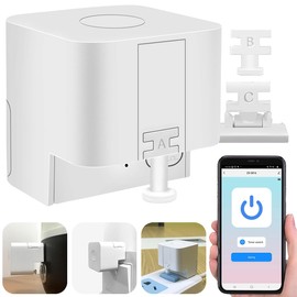 Luminea Home Control Smart Fingerbot: Smart Switch Attachment for Switches & Buttons, Voice Control, App (Buttons, Bluetooth, Attachment with App Control)