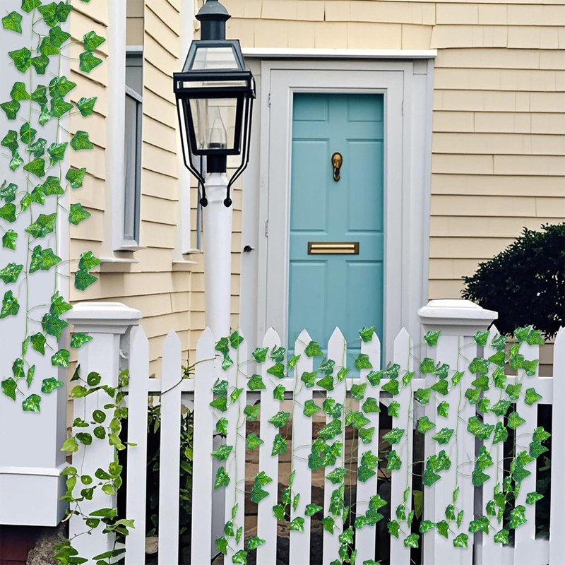 40.5Ft/12 Pack Aesthetic Artificial Greenery, Green Vines Decorations, Artificial Ivy