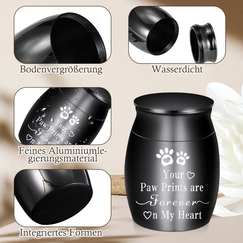 Small Cremation Urn, Mini Memorial Keepsake Urn, Funeral Urn, Waterproof