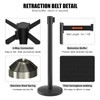 kaiyomi 2 Pack Stanchions Posts with Retractable Belts, 11 Feet