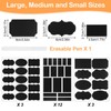 273 Pcs Labels for Jars, Waterproof Reusable Chalkboard Labels for