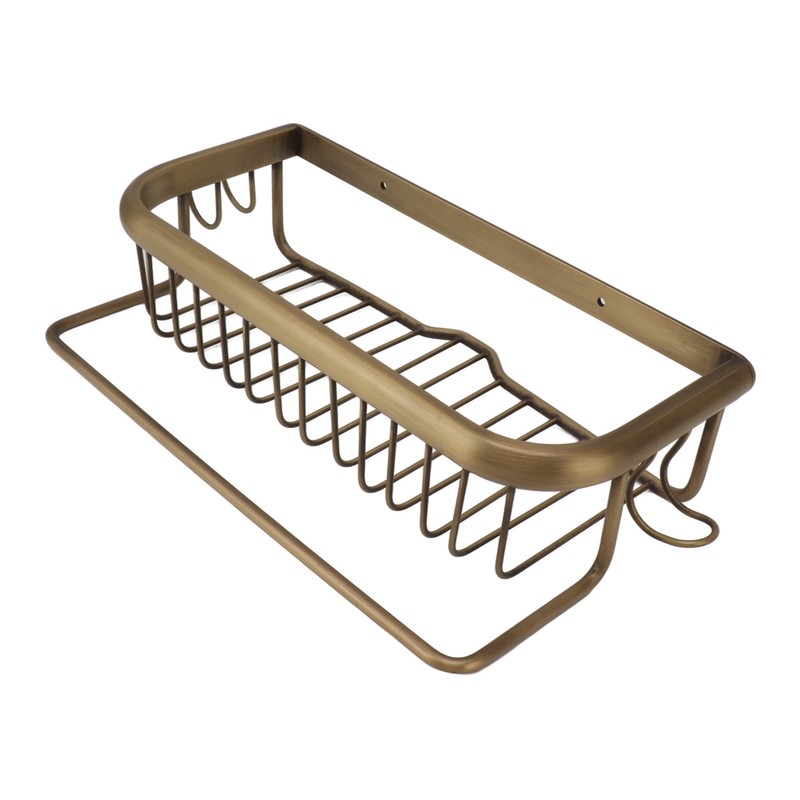 Shower Caddy Retro Style Strong Copper Space Saving Multifunction Bathroom