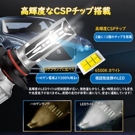 LTONXEN HB3 LED High Beam Integrated Genuine Replacement 9005 HB3 LED Bulb, 6000K, Blast, White, DC9-18V, Car Headlight, Pack of 2