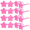CHRORINE 8/16/24/40 Pairs Rimless Star Shape Sunglasses Transparent Glasses Bulk