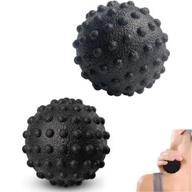 2 Massage Balls, Stretch Balls, Trigger Point, Yoga Balls, Stiff Shoulders, Back Pain, Lacrosse Balls, Muscle Training, Exercise Balls, Myofascial Release, Stress Relief, Home and Office Use, Gift
