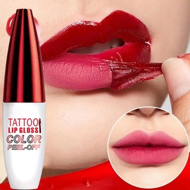 Tear off Glossy lipstick, natural Moisturizer , not easy to peel off, non stick to the cup, lightweight, bright Valentine's Day color Hydrate care cosmetics:_#04