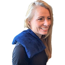 Pure Comfort Microwavable Heating Bag, Rice Filled, Plush Velour Cover, Natural, No Scents Added, Handcrafted in The USA, Back, Neck Pain, Arthritis, Cramps (Purple Set of 2)