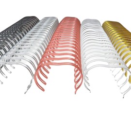 Arillo Metálico Paso 2:1 7/8 Pulgadas 21 Aros Para Encuadernación (Multicolor)