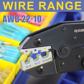 haisstronica Crimping Die for Heat Shrink Connectors,22-10 AWG