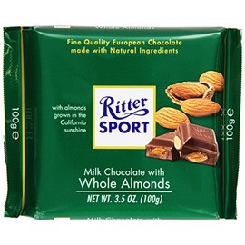 Ritter Sport Whole Almond Bar 100 Gram