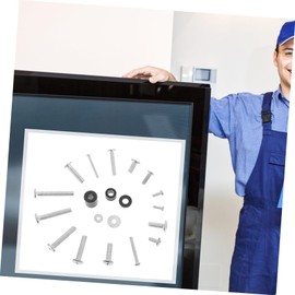 CAXUSD 1set Tv Mounting Screw Kit Washers and Heightening Pads for Easy Installation Compatible Various Tv Models Versatile Screws for Other Applications