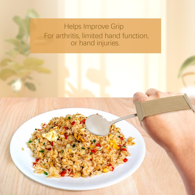 Universal Leather Sleeve with Elastic Band, Holds Utensils or Writing