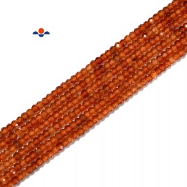 Hessonite Orange Garnet Faceted Rondelle Beads Size 2x3mm 15.5'' Strand (2x3mm)