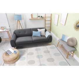 Parklon Silky Portable Play Mat - Vintage Blue Spot