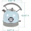 West Bend 1.7L Retro-Style Stainless Steel Electric Kettle 1500W Blue