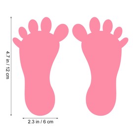 STOBOK 9 Pairs of Footprint Floor Stickers, Colourful Wall Footprint Stickers, Vinyls for School, Nursery, Classroom, Children's Room Decoration, Random Colour