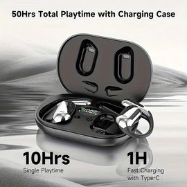 Bone Conduction Sound Collector Earphones, Bone Conduction Sound Collector, Open Earphones, Earphones, No Blocking Ears, Built-in High Sensitivity Microphone, Extension, Audio, Audible, Sound
