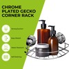 Blue Canyon Gecko Corner Rack, Shower Caddy with Vacuum Suction,