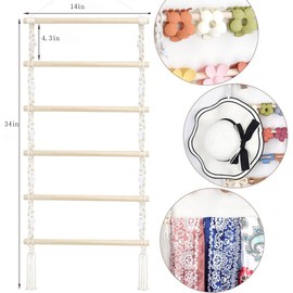 lifcasual Organizador de Pinzas para el Pelo con 10 Clips, Accesorios para el Cabello montados en la Pared, Organizador para el hogar
