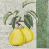 TWO Individual Napkins Pears Fruits Cocktail for Decoupage (730)