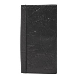 Fossil Men's Neel Leather Bifold Black Wallet 3.5"L x 1/2"W x 6.5"H ML3868001, black