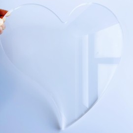 Phocaea Heart Shape Cutting Board Template, Router Jig, Woodworking Template, Craft Template, CLEAR, RG-2401