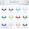 Linawe Citrine Crystal Jewelry Sets for Women, Yellow Diamond Pendant