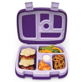 Bentgo Kids Prints (Unicorn) - Leak-Proof, 5-Compartment Bento-Style Kids Lunch Box - Ideal Portion Sizes for Ages 3 to 7 - BPA-Free and Food-Safe Materials