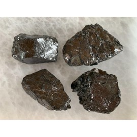 GAF TREASURES 1 oz Elite Noble Shungite – Raw Natural Crystal Stones (1-2.25") for Water Purification, Meditation, Reiki & Chakra Balancing