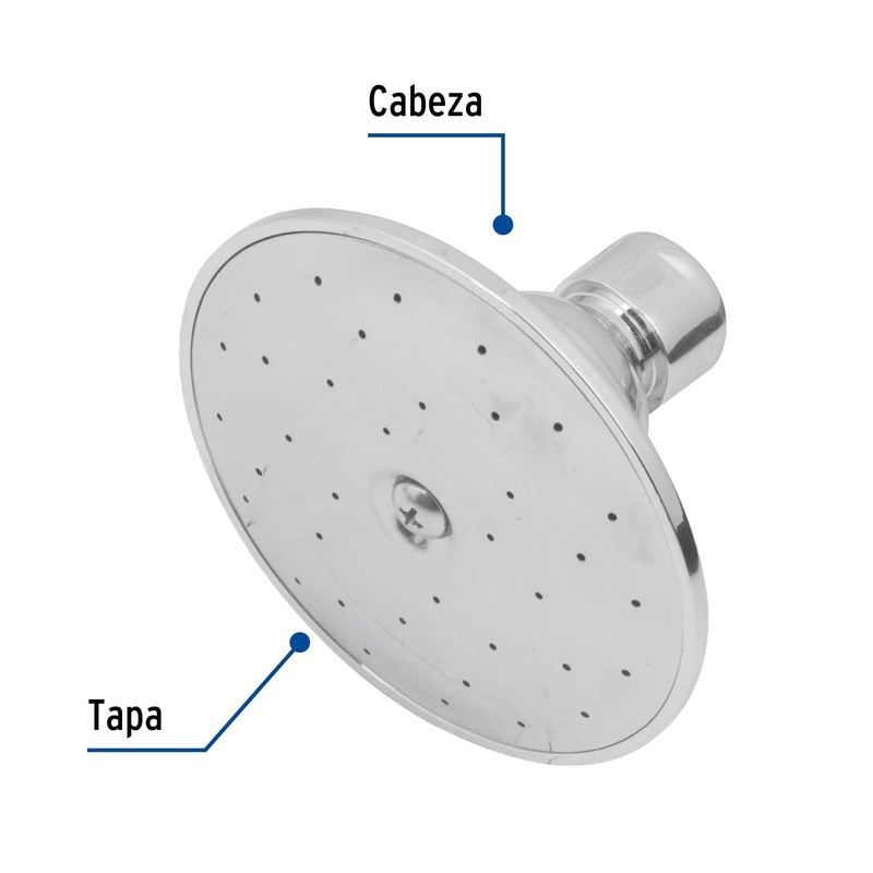 Foset Aqua R-504S, Regadera redonda de 3 1/2"