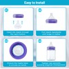 Silicone Nipples for Lansinoh Bottles, Anti-Colic Replacement Nipple for Baby