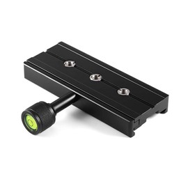 Tosuny Quick Release Plate Clamp, Quick Release Plate, QR Clamp Adapter with Solid Aluminium for Arca Swiss 120 mm with 1/4 Inch to 3/8 Inch Screw Adapter