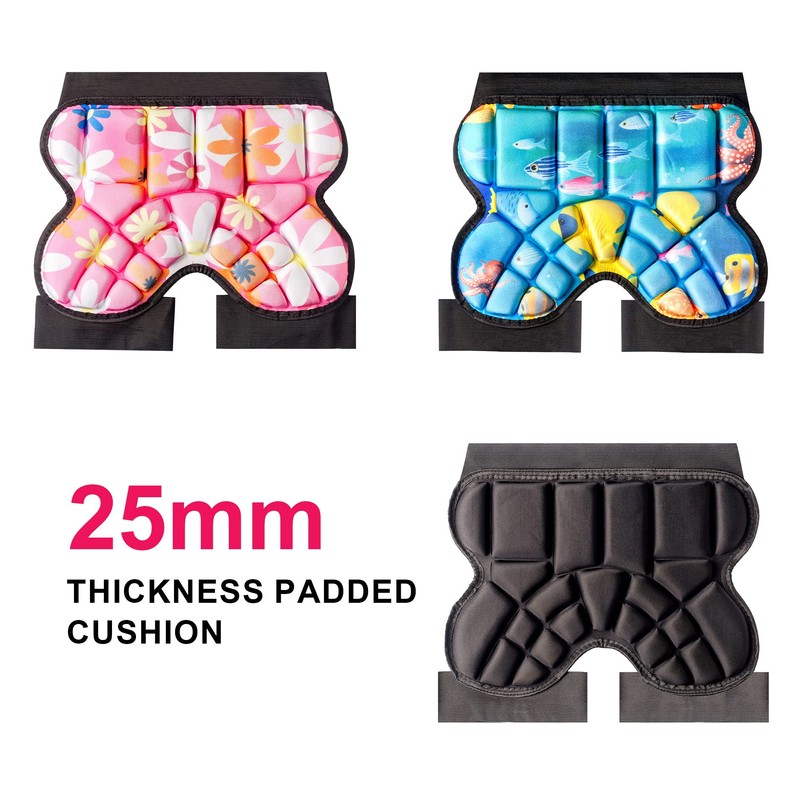 Life Bravo Butt Pads for Skating, 25 mm Thick Bum