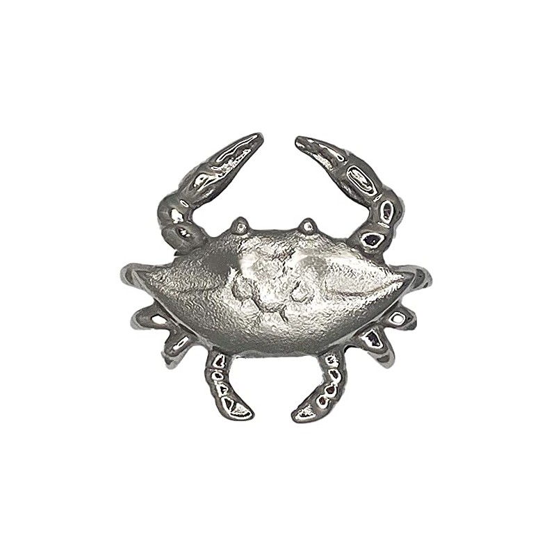 Michael Healy Blue Crab Doorbell Ringer - Nickel Silver