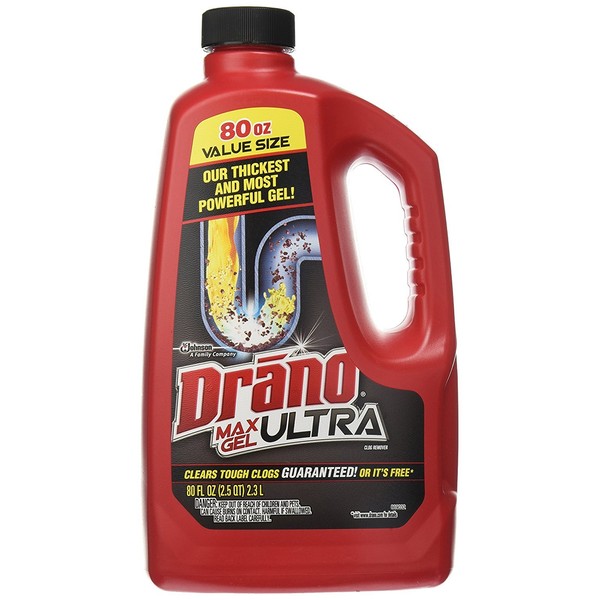Drano Max Gel Clog Remover, 160 Fluid Ounce