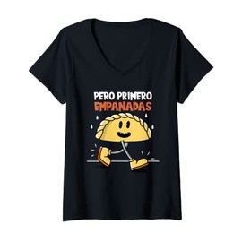 Womens Pero Primero Empanadas V-Neck T-Shirt